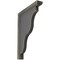 Ekena Millwork 1 1/2"W x 9"D x 11"H Hamilton Traditional Wood Vintage Decor Bracket, Black BKTWD01X09X11HABL - alternate 1